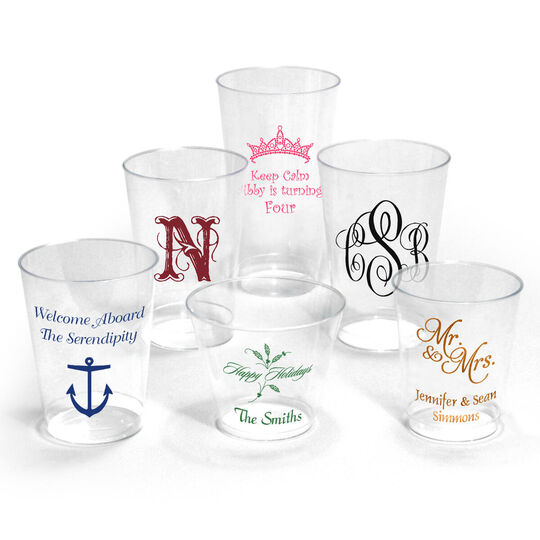 Personalized Clear Plastic Cups for All Occasions